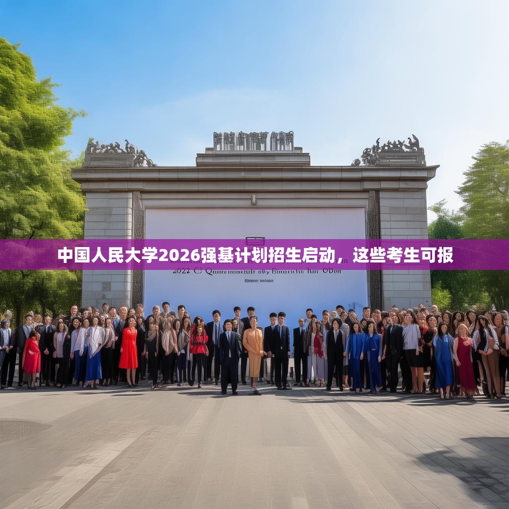 中国人民大学2026强基计划招生启动,这些考生可报 中国人民大学2026强基计划招生启动,这些考生可报