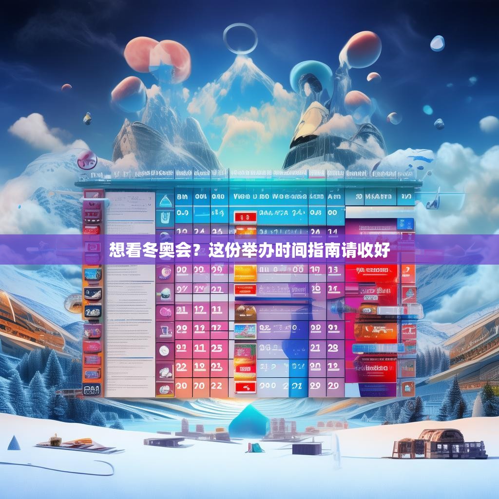 想看冬奥会?这份举办时间指南请收好 想看冬奥会?这份举办时间指南请收好